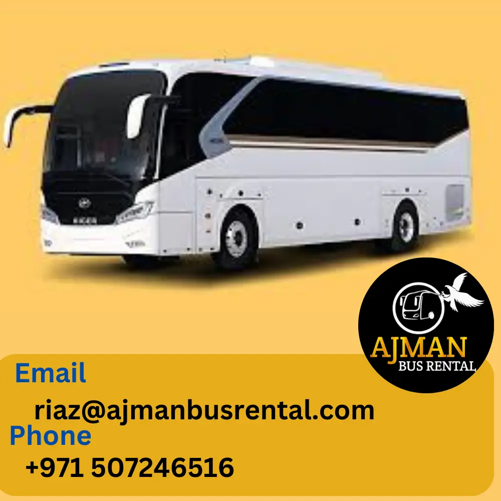 60-66 seater bus for rent ajman